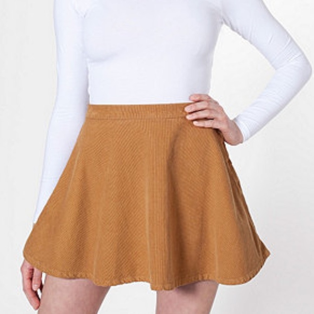 American apparel corduroy circle skirt